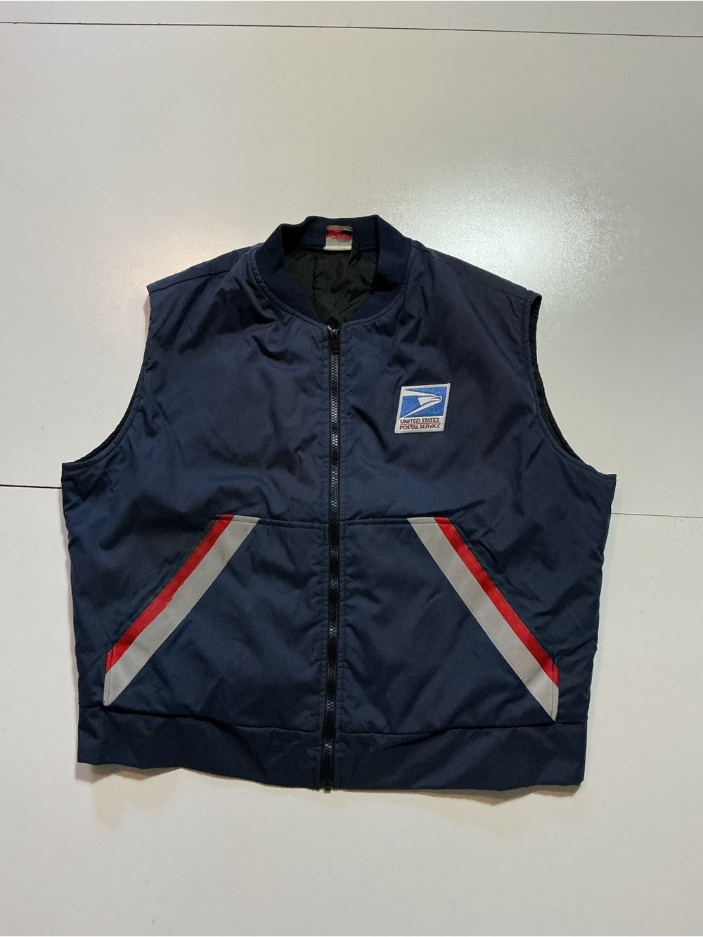 Vintage Union Line USPS Postal Service Delivery  Mailman Zip Vest Jacket